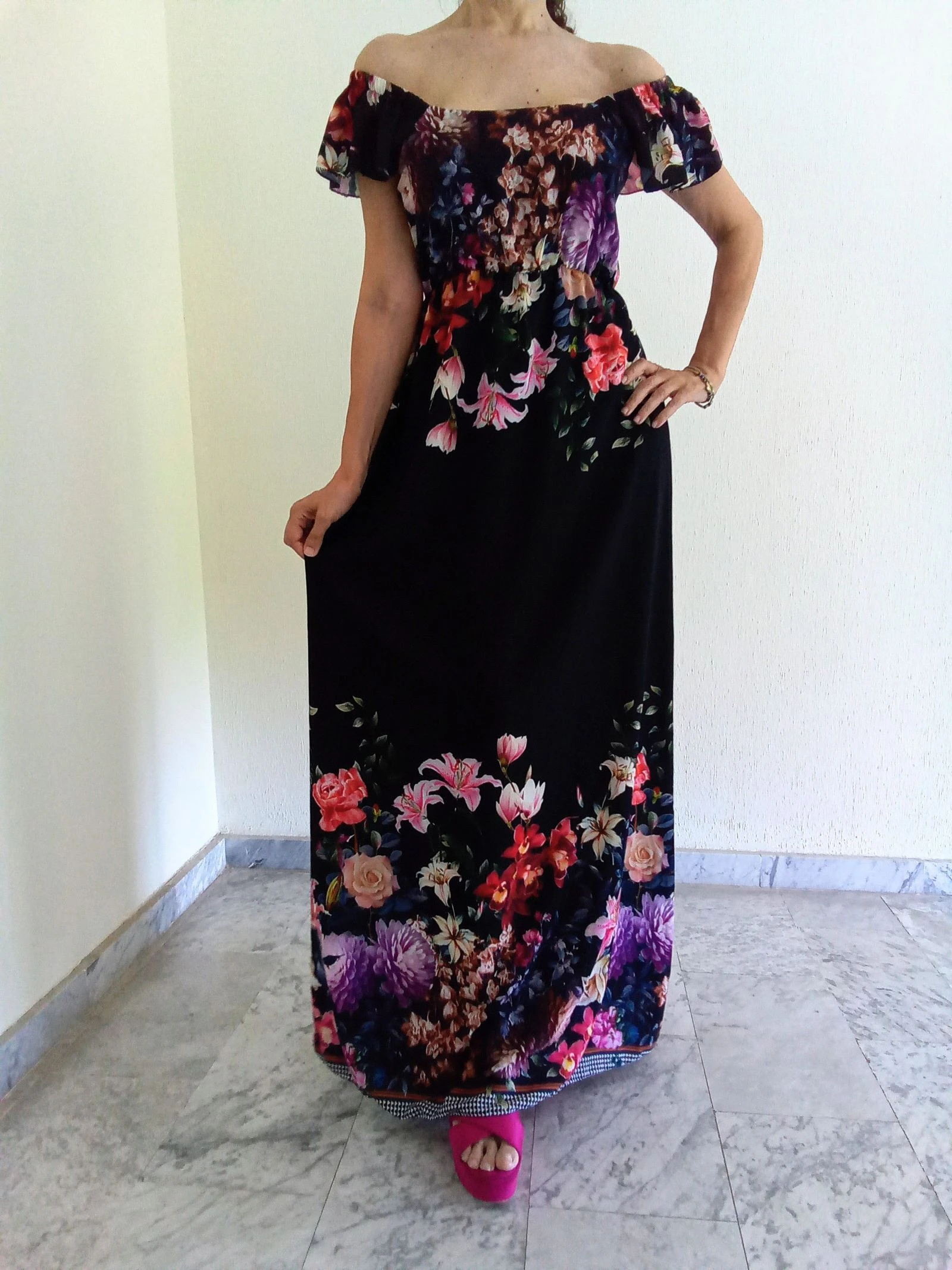 Floral Print Bohemian Maxi Dress – photo 12
